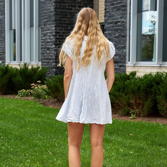 CC Outlaw Striped Button Down Dress - Picture 3 of 4